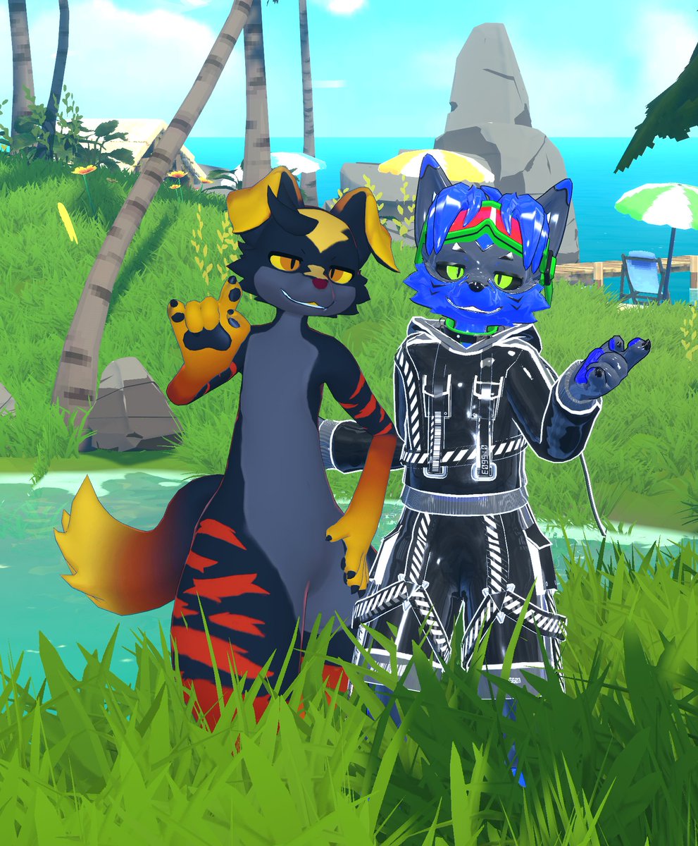 Elecami_Wolf's tweet photo. Dogs in the Long Grass.
#VRChat #Regulus https://t.co/6gQOFpB3EF