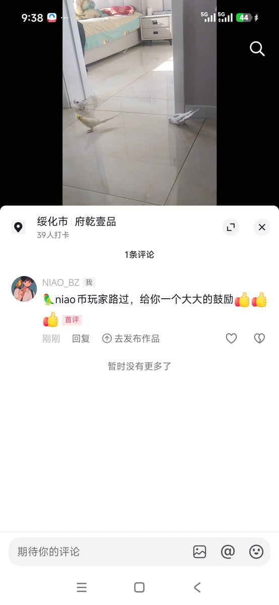 🦜NIAO币第五季空投来袭 

（参与人数每达50人，随机抽10人空投，每份赠10亿 $NIAO 币。）

📷 任务超简单：
关注+点赞+转发，并在抖音、快手、小红书任意一个鹦鹉类视频下留言：
🦜NIAO币玩家路过，表示你的鹦鹉，养得真好。

🎉 完成任务的伙伴将有机会领取10亿鸟币 🦜

蓝V回关 🤝

以下是示范图片