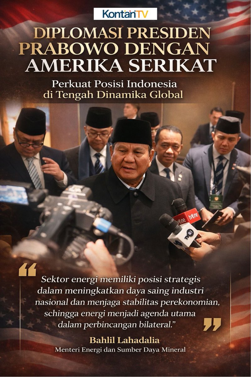 Posisi Indonesia di tengah dinamika global semakin kuat setelah ada Diplomasi dengan AS
#DiplomasiIndonesia