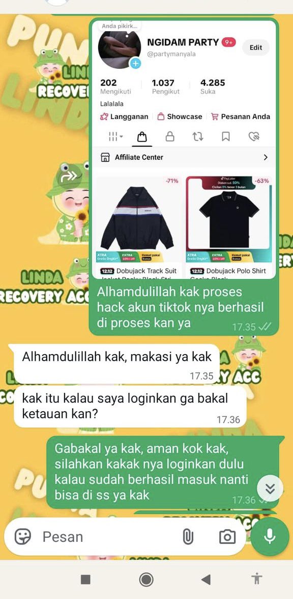 leuhcn's tweet photo. JASA PEMULIHAN AKUN &amp; HAPUS AKUN

1•AKUN LUPA PASWORD/KE HACK
2•JASA SADAP WA
3•JASA SUSPEND/UNSUSPEND AKUN
4•JASA HAPUS AKUN
5•JASA HACK/PULIHKAN
AKUN,GMAIL,INSTAGRAM,TWITER,FBTIKTOK,TELEGRAM,DLL
6•JASA LACAK

Full testi,fast respon,amanah
https://t.co/TbGtb6fkn6 https://t.co/oCZ3yzwfjM