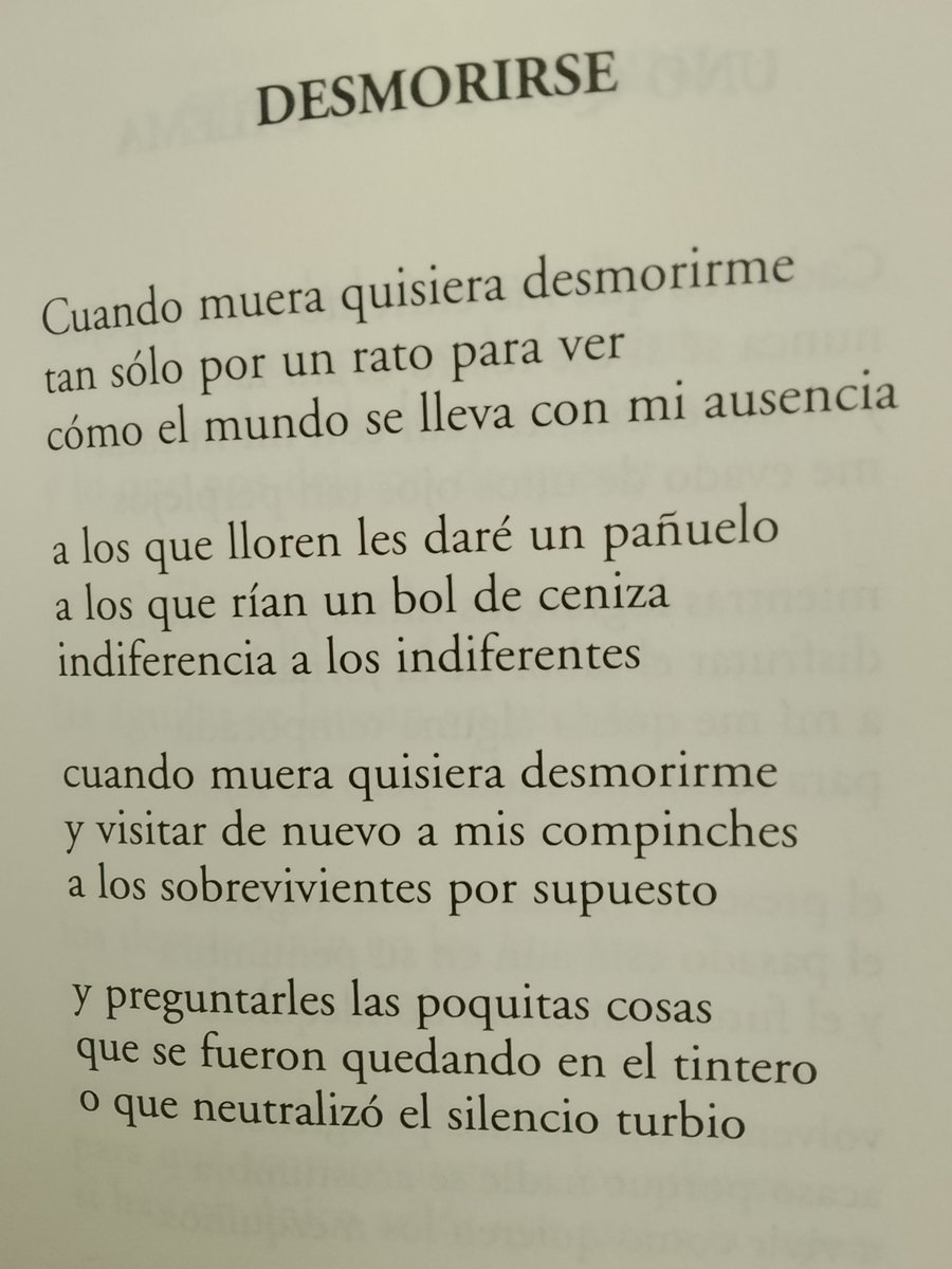 Mario Benedetti 'Inventario tres'