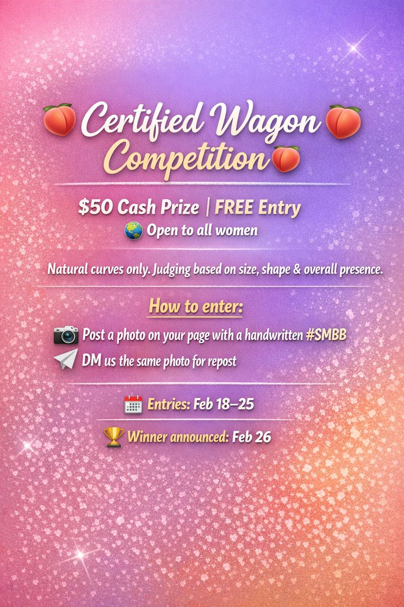 MegaBigBooties's tweet photo. Calling all naturally phat assed women. Big booties everywhere. 

Look the prize funds will grow the more our page grows! But we will start off with $50 for the first competition.  Details below. #thick #curvy https://t.co/LwJMrEgAtC
