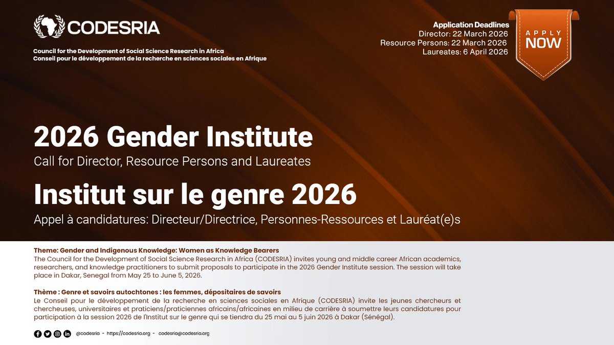 CODESRIA tweet media