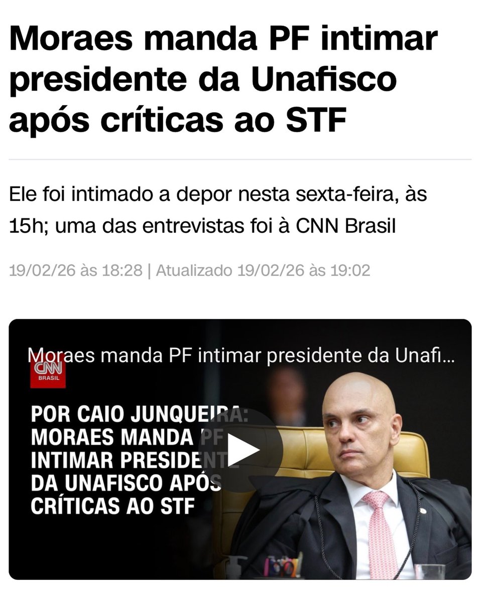 -Criticar o PCC > OK
-Criticar o STF > PF na sua casa

Ao mandar a PF intimidar o presidente da UNAFISCO, D. Pedro III corrobora exatamente o que ele disse: “gera mais temor aos servidores da Receita investigar o PCC do que o STF”.