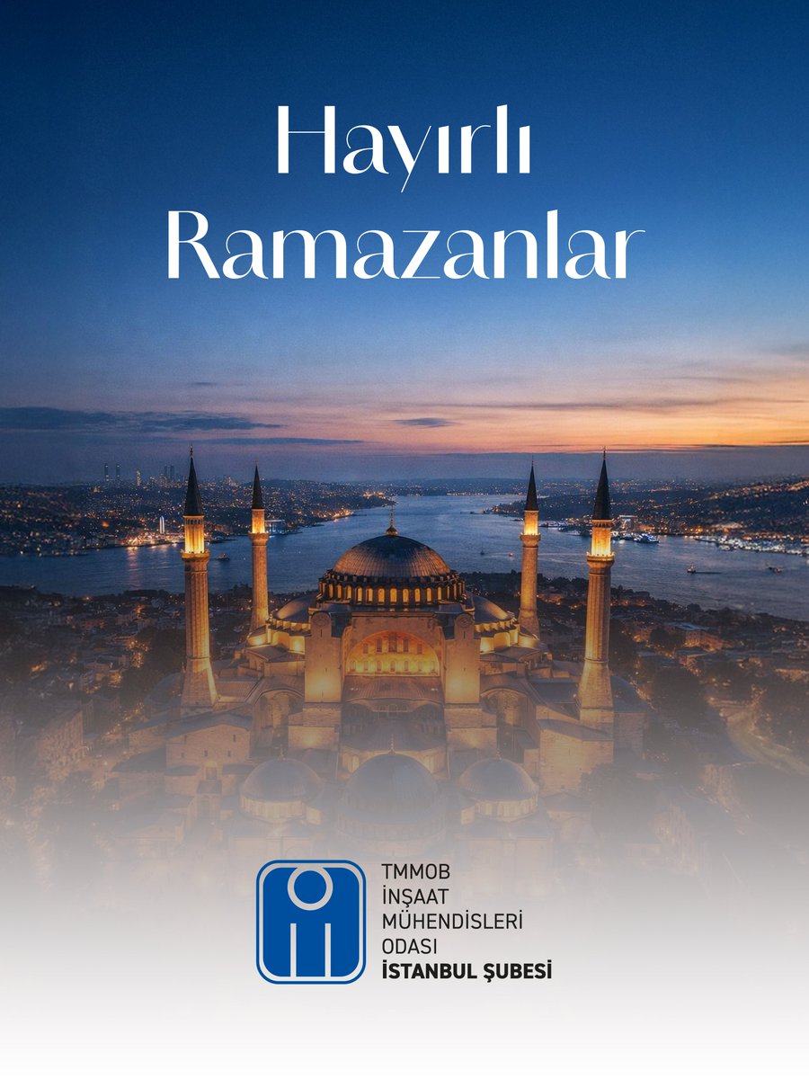 imoistanbulsube's tweet photo. Ramazan ayının; başta meslektaşlarımız olmak üzere tüm İslam âlemine sağlık, huzur ve bereket getirmesini temenni ederiz.

Bu mübarek ayın; dayanışmamızı güçlendirmesini, birlik ve kardeşliğimizi pekiştirmesini diliyoruz.

Tüm inşaat mühendisi meslektaşlarımızın Ramazan ayı mübarek olsun.