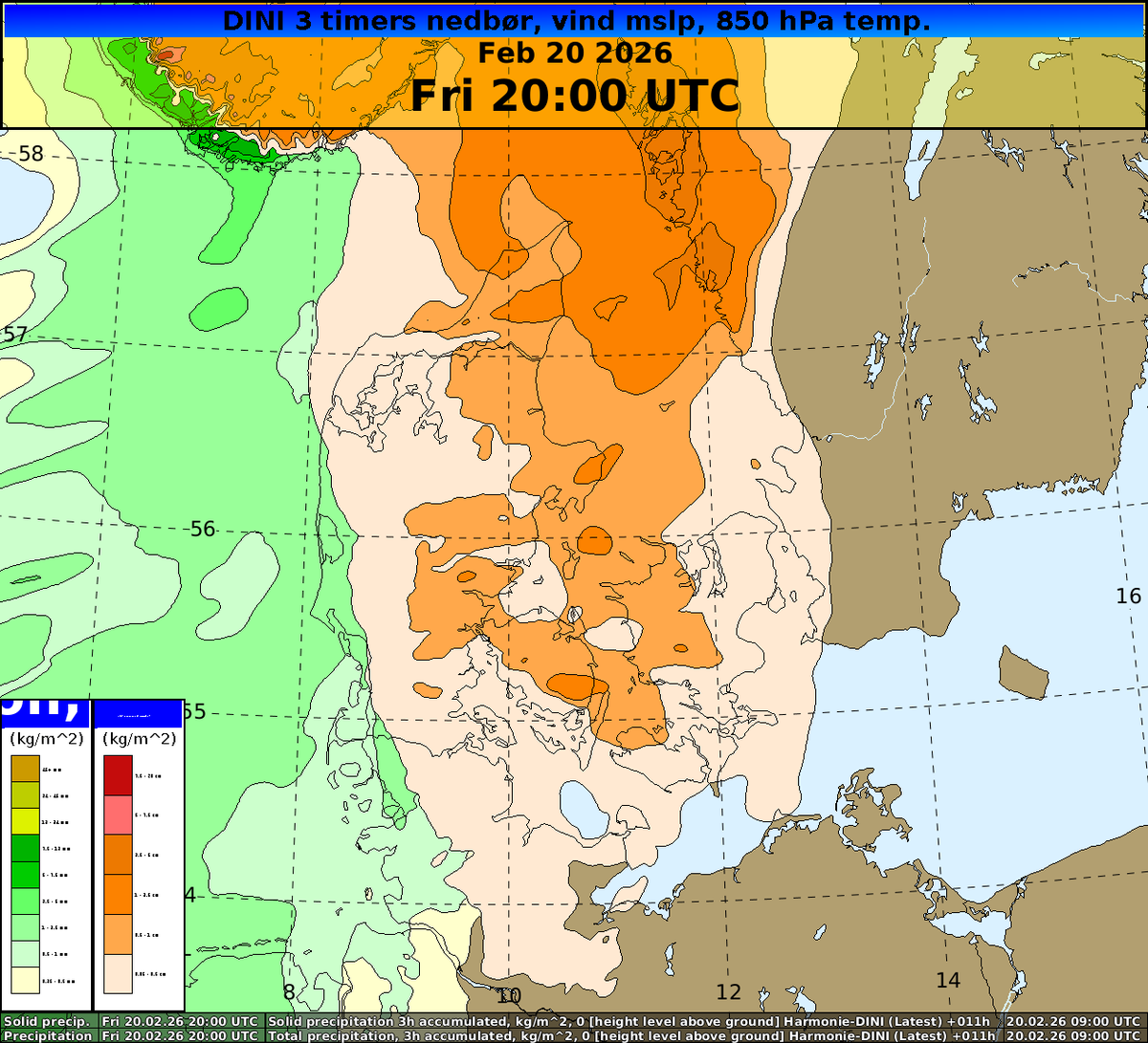 Wetterwarnung: Warmfront bringt Schnee und Eisregen nach Dänemark