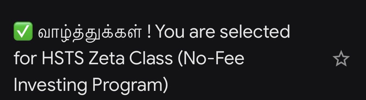 HSTS Zeta பேட்ச் க்கு இன்று 7:10 PM க்கு தேர்வு செய்யப்பட்ட நண்பர்களுக்கு ஈமெயில் மூலம் Meet லிங்க், Whatsapp கம்யூனிட்டி லிங்க் (ஹோம்வொர்க் செய்ய மட்டும்) அனுப்பபட்டது. உங்களின் பதில்கள் பொறுத்து தேர்வு செய்யப்பட்டு உள்ளார்கள். 

நன்றி 🙏🏼 

ஹரி &amp; HST Family

<a href="/GKarvendhan/">Karvendhan G</a>