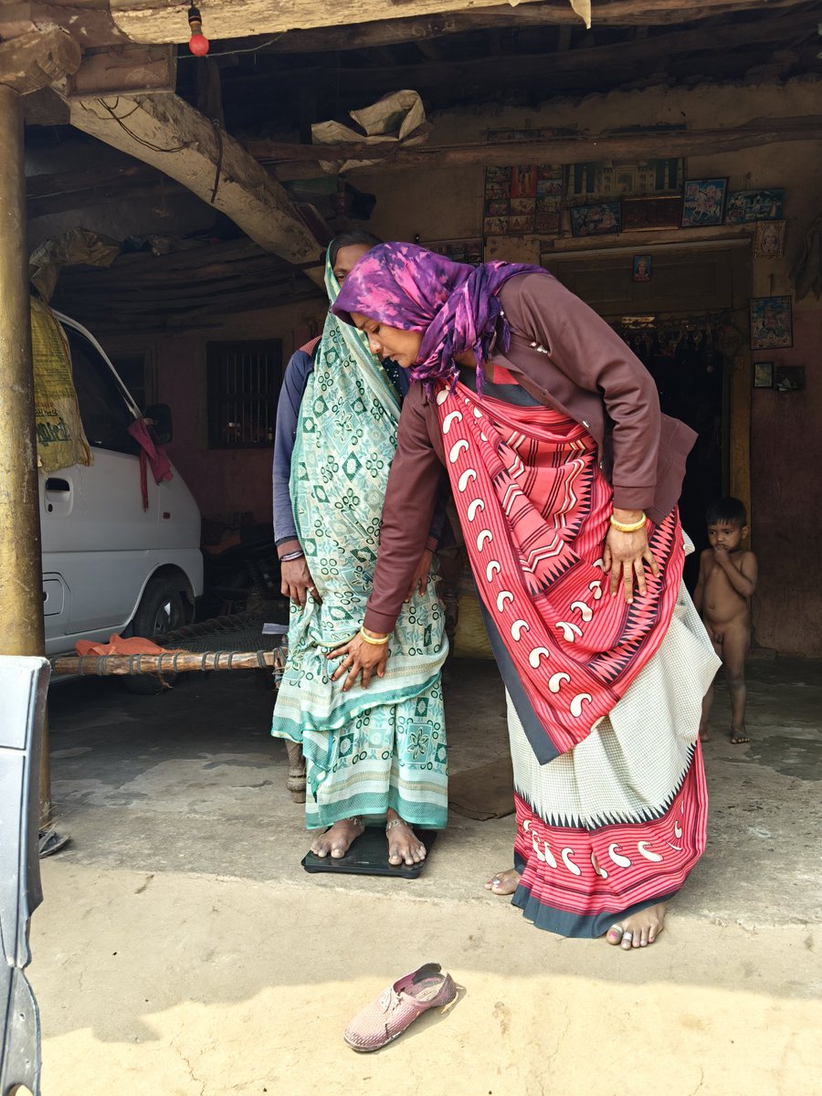 Today's OPD,very high risk anc visit,Dm htn pt follow up visit nd Abhacard genaration activity at dhundhar vavadi villl AAM -Sompur Phc-SATARDA