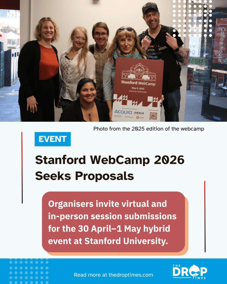 Stanford WebCamp 2026 has opened session submissions. The hybrid event ...