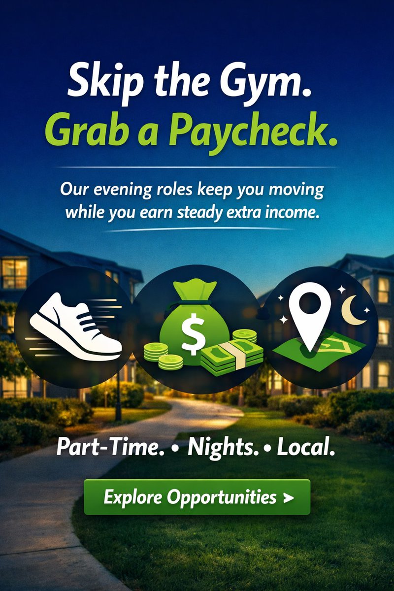 ValetLivingJobs's tweet photo. Looking for a simple way to earn extra income without changing your daytime routine?

With Valet Living, you can work part-time evenings, stay active, and keep your schedule flexible.

Steady work. Close to home. Fast hiring.

Learn more: https://t.co/sWL5Ph1qB7

#hiring #sidegig #sidehustle #Parttimejobs