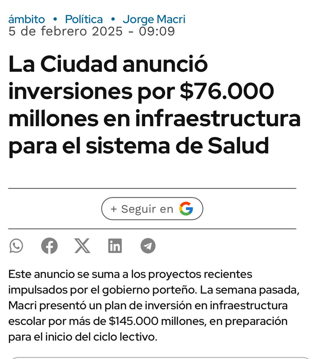 Lo sabían ??
👇🏼
Mientras unos detestan la obra pública y los otros se la roban 👉🏼 <a href="/jorgemacri/">Jorge Macri</a> 
invierte en salud.
#GestionPRO 💛💛💛
