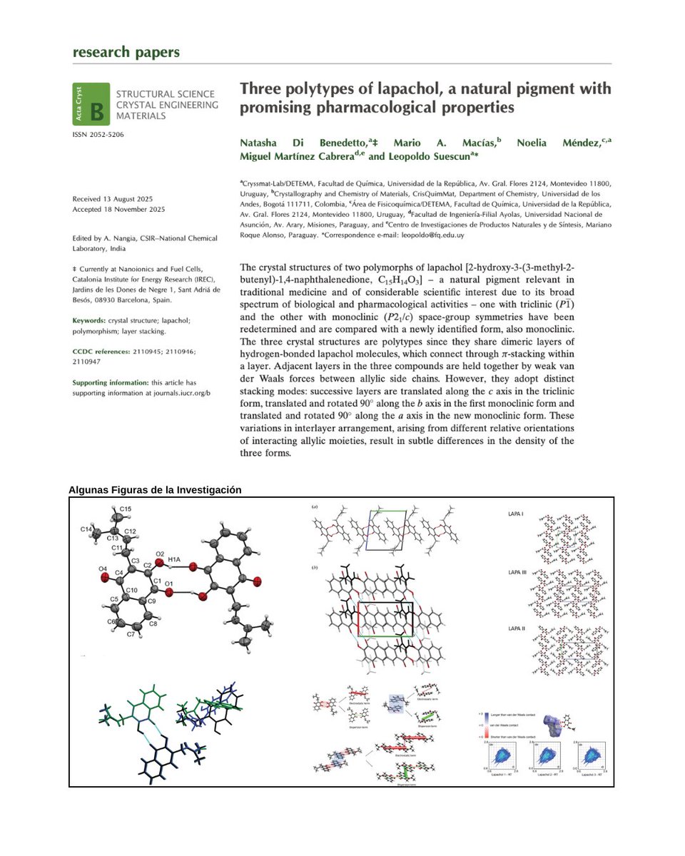La Filial Ayolas de la FIUNA logra su segunda publicación científica en revista internacional de alto impacto 🧪🔬
Leer acerca de la investigación wp.me/pc8Odv-lUE  #docentesfiuna #investigaciónfiuna #fiunafilialayolas