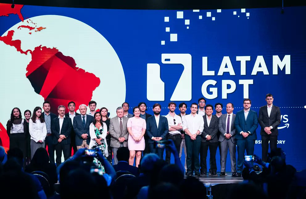 AgendaCAF's tweet photo. Se lanzó Latam-GPT, el primer Gran Modelo de Lenguaje abierto creado desde y para América Latina y el Caribe. 

La iniciativa fue liderada por el @cen_ia, con apoyo del @min_ciencia de Chile, @AgendaCAF, @awscloud y Data Observatory.

Latam-GPT fue entrenado con datos en español y portugués de la región, bajo principios éticos y documentación transparente.

https://t.co/eZlXAQIs9B