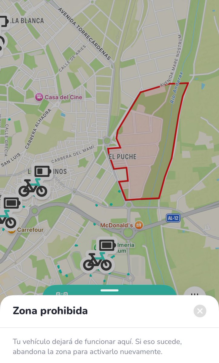 Lo de las nuevas bicicletas eléctricas de Almería, para sorpresa de nadie, ha acabado así:

He pegado un berrido fuerte en cuando he visto esto