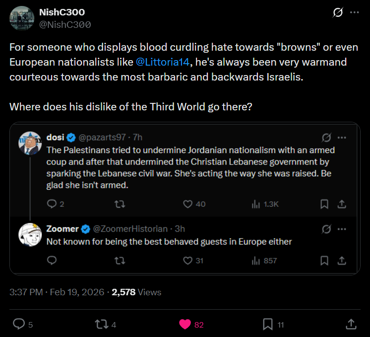 And here he is commiserating with a Jew. Thanks for the tip, <a href="/NishC300/">NishC300</a>