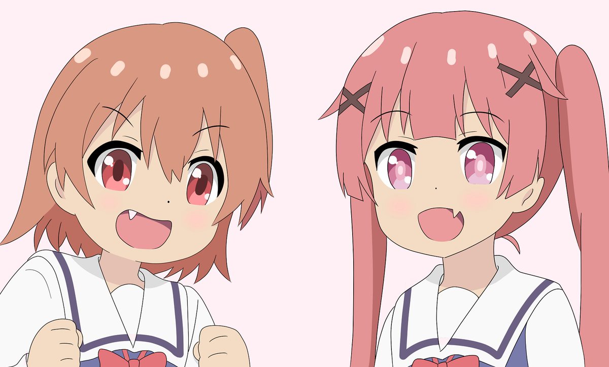 小依「私の八重歯が真の八重歯よ！」
ひなた「そんなことないぞ、こっちの八重歯が本物だぞ」
#八重歯教