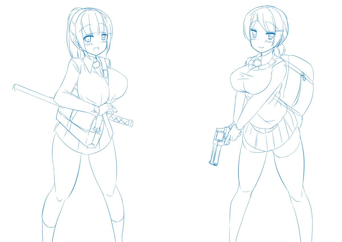 #これを見た人は我に続いて剣を抜け
見たので便乗です。剣は描く機会が少ないですね… 