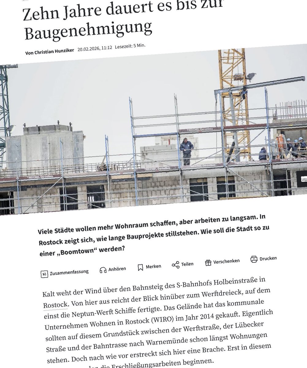 Rostock: Zehn Jahre dauert es bis zur Baugenehmigung. Linke Politik im Praxis-Check.

faz.net/aktuell/wirtsc…