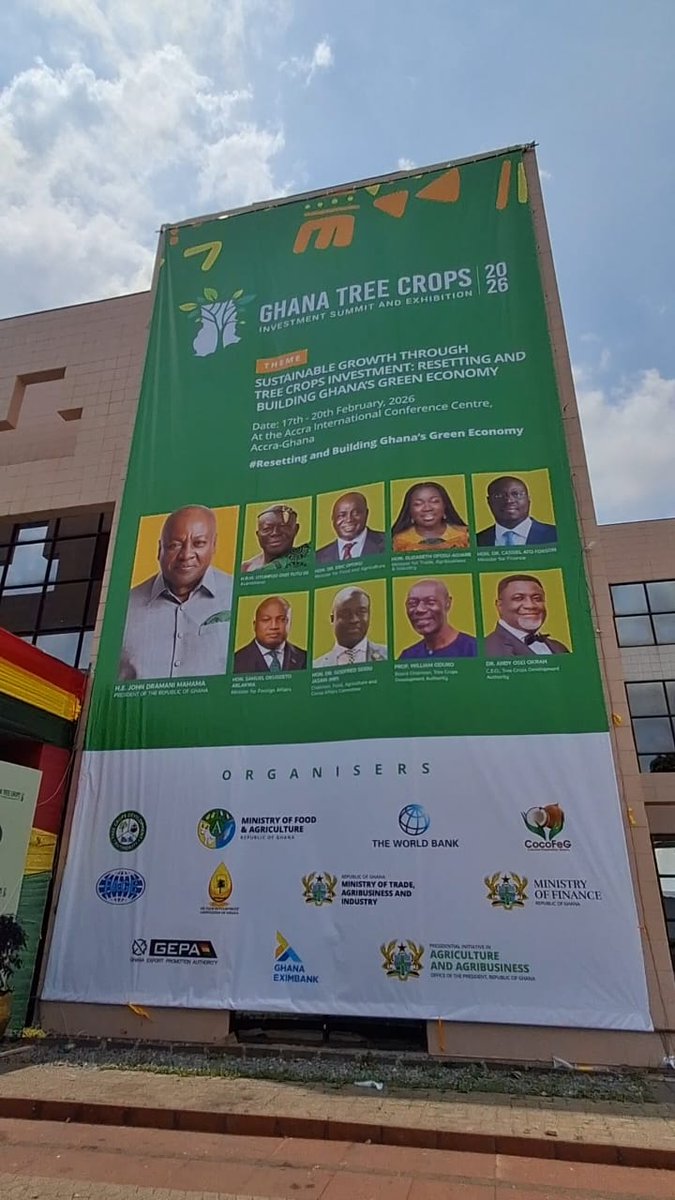 Glicogeneral's tweet image. This week, GLICO General participated in the Ghana Tree Crop Investments Summit and Exhibition 2026 at the Accra International Conference Centre, Accra.

#GLICOGeneral #AgricInsurance #gtcis2026 #ProtectingYourFuture
