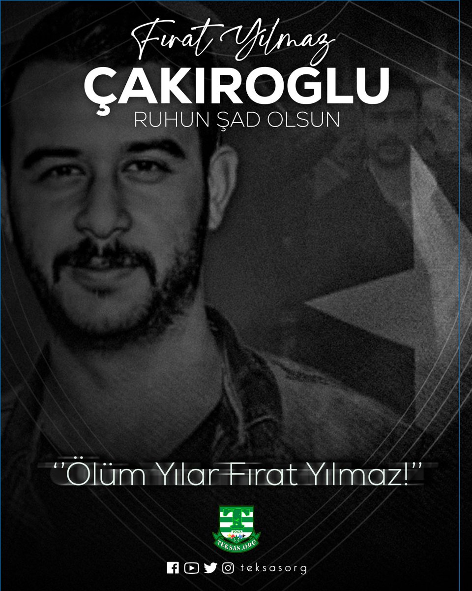 Ege Üniversitesi'nde hain bölücü teröristler tarafından şehit edilen Fırat Yılmaz Çakıroğlu'nu şehadetinin 11.yıl dönümünde rahmet ve dua ile anıyoruz.
#FıratYılmazÇakıroğlu