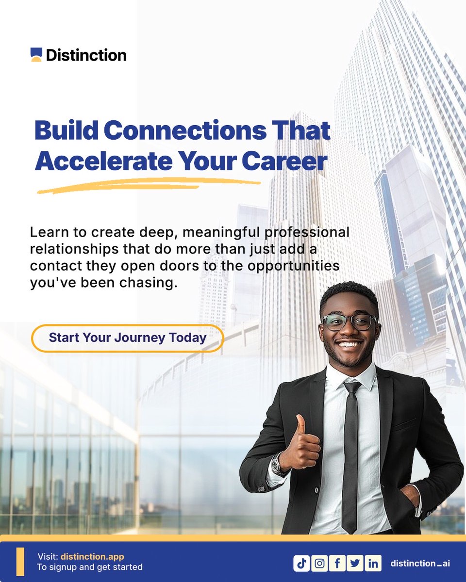 Distinction AI tweet media
