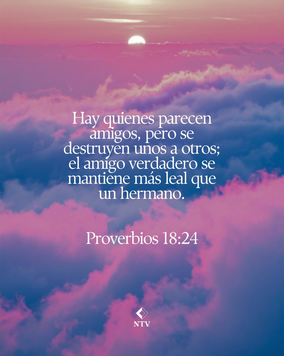 La Biblia reconoce que las amistades profundas son un regalo de Dios. Este versículo bíblico nos anima a valorar y cuidar las relaciones que fortalecen nuestra fe.

#amistad #Biblia #NTV #versiculos #JovenesCristianos