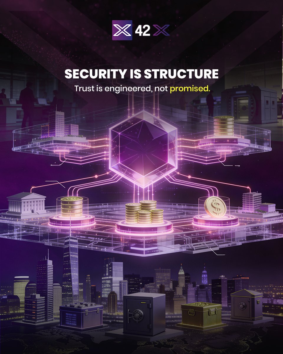 Security is not optional. It is the base layer. 42X builds with compliance at the core. #Security