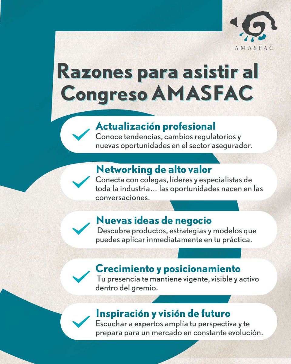 ⏳ Hoy es el último día para asegurar tu lugar.
Si ya sabes por qué vale la pena asistir… este es el momento de decidir.
No te quedes fuera de la experiencia, las conexiones y el aprendizaje. Realiza hoy tu pago y acompáñanos.

#PorTodoLoQueNosUne
#CongresoAMASFAC