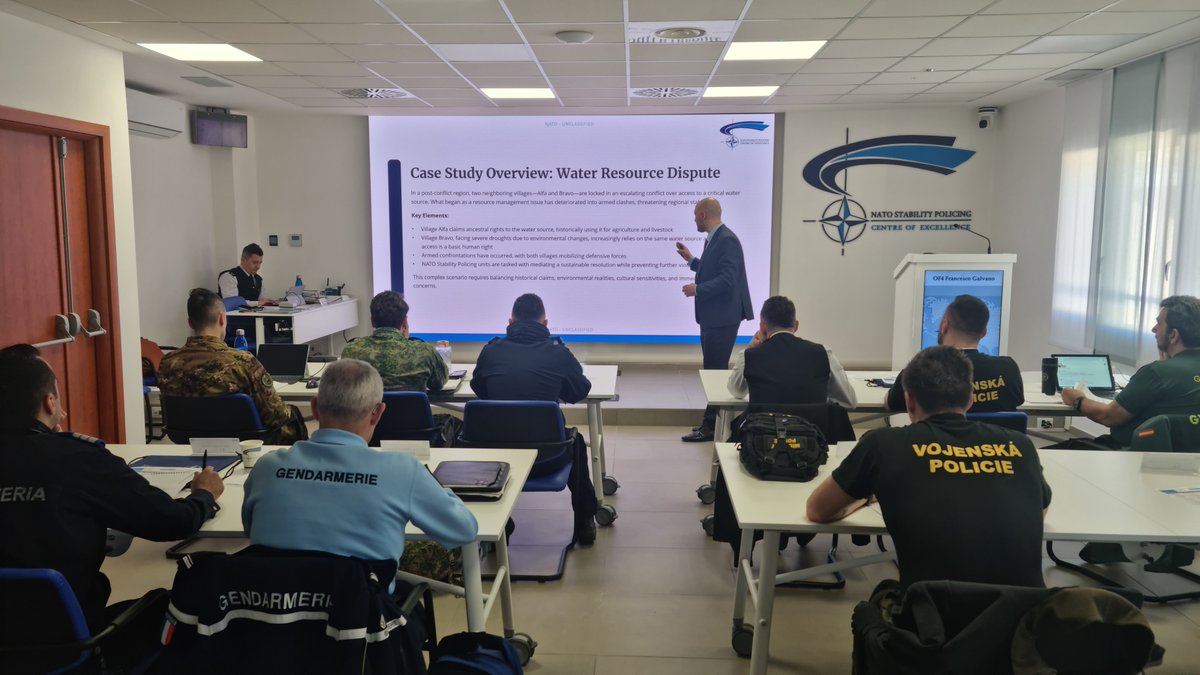 NSPCOE's tweet photo. Congratulations to all participants from 🇨🇿🇫🇷🇮🇹🇳🇱🇷🇴🇪🇸🇹🇷on successfully completing the #StabilityPolicing for #FieldCommanders Course at #NSPCoE!
Enhancing skills, fostering cooperation & preparing leaders for today’s complex operational challenges.
#WeAreNATO #StrongerTogether https://t.co/ypbVSMcy6A