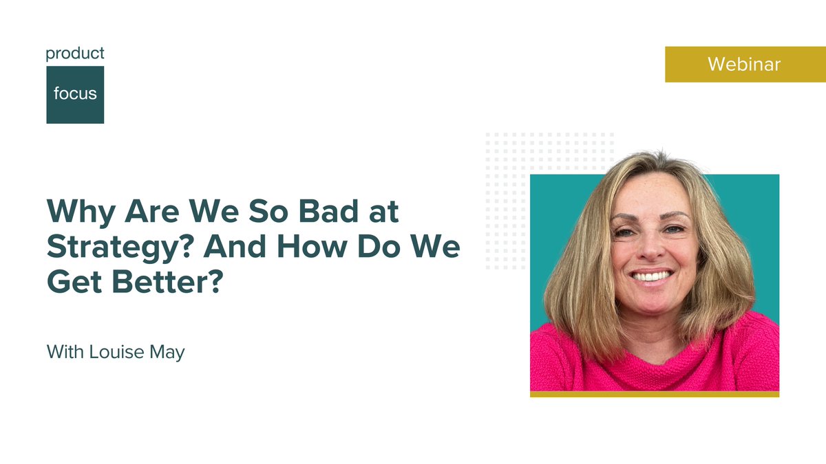 Why is sticking to a strategy so hard?

This webinar isn’t a magic bullet, but it will give you insight into why you’re struggling and what you can do differently to alleviate some of the pain. 

📆 18 March
🕒 12:00 UK

Register: ow.ly/O8SS50YiLvX

#ProductManagement