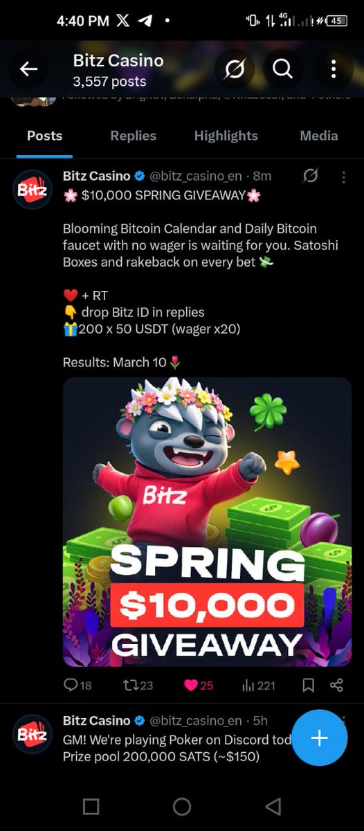 BrightX1900's tweet photo. @bitz_casino_en 
Feels good to be here https://t.co/2S34bea2mg