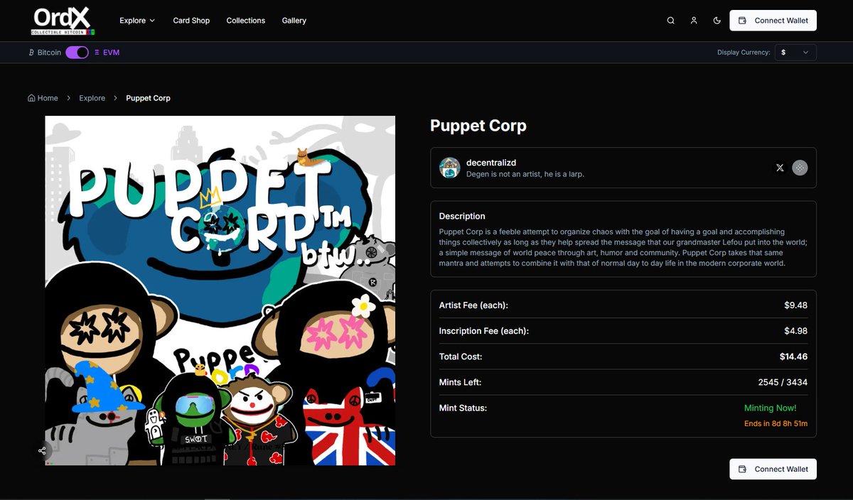PuppetCorpbtw's tweet photo. 🎁10 Puppet Corp PFP will be airdropped in a 7 days..

Rules:
- Follow @OrdXcom, @BitcoinPuppets &amp; @PuppetCorpbtw (us).
- Post your taproot wallet below!
- Tag 1 fren.

Mint Phase 1 ends in 8 days! Lore building arc soon. Puppetmaxxing has begun.

https://t.co/sOzk8cAHdV

🌎☮️🏴‍☠️ https://t.co/Z4dycYJvQs