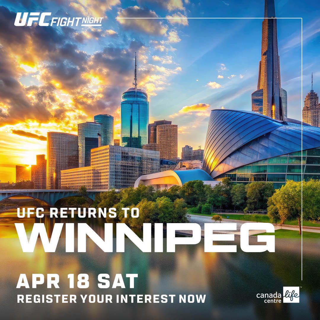 mma_kings's tweet image. It’s official. The UFC is headed to Winnipeg, Manitoba, Canada on April 18

First reported by @MMAdamMartin 🇨🇦