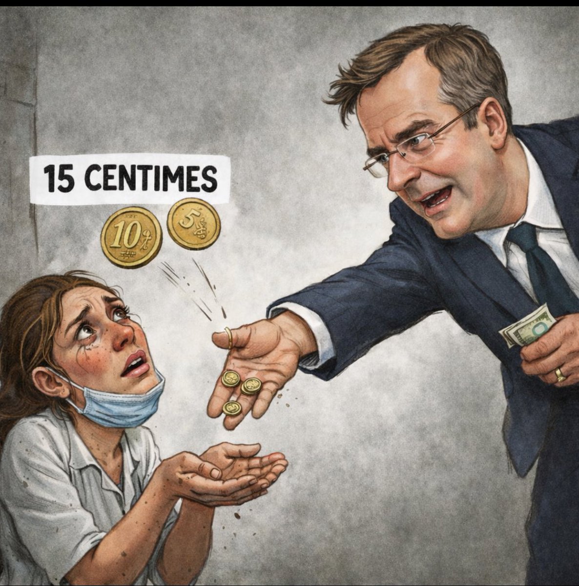 alexidel06's tweet photo. Le mépris selon @ThomasFatome ! 

Ce n’est pas une négociation, c’est une régression : 15 centimes d’un côté, des cotations revues à la baisse de l’autre , notamment sur les pompes à insuline et le bsa , sans oublier la consultation infirmière . 
#teamidel @ConvergenceInf https://t.co/e1dVc5fVou