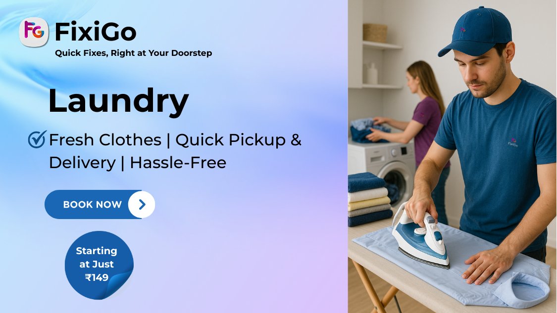 FixiGo_SaminoFi's tweet image. FixiGo Launch Offer!

Laundry Family Pack Starting at Just ₹149
Fresh Clothes | Quick Pickup &amp;amp; Delivery | Hassle-Free
Limited Time Only!

Thanks and regards 
SaminoFi - Team 
FixiGo - Team 

saminofi.com 
#Helpline -

(+91)-72-3005-7001 

#SaminoFi  
#FixiGo