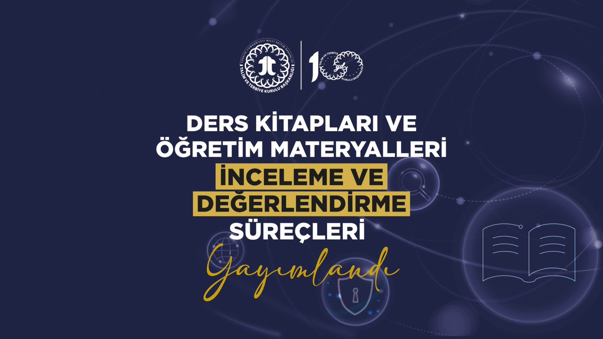 Ders kitapları ve eğitim araçlarının inceleme, değerlendirme ve karar süreçlerine ilişkin mevcut işleyişi açıklayan “Ders Kitapları ve Öğretim Materyalleri İnceleme ve Değerlendirme Süreçleri” dokümanı yayımlandı. <a href="/tcmeb/">Millî Eğitim Bakanlığı</a> 
Detaylar👉🏻meb.ai/UjQH0GR