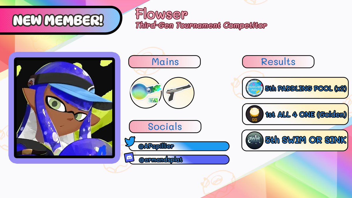 NA is pairing up with EU for this... 🔥

FLOWSER is a long-time competitive player that has a TON of Weapons at the ready!

They'll play both the Nautilus and the N-Zap with us. I'm excited for their duality! ✨