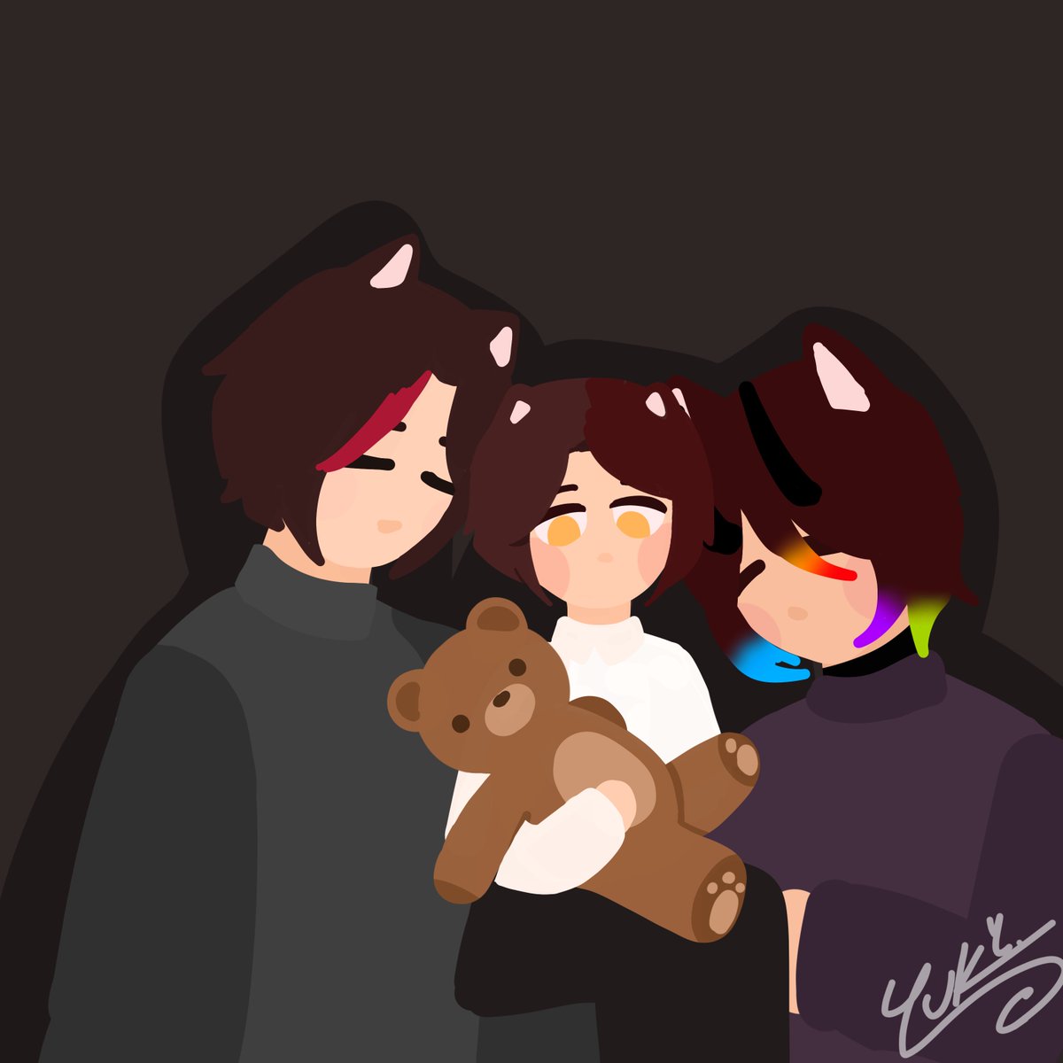 Los primeros dibujitos que salieron durante la primera semana de Crosscraft... dejando la huella digital en esta plataforma para el futuro