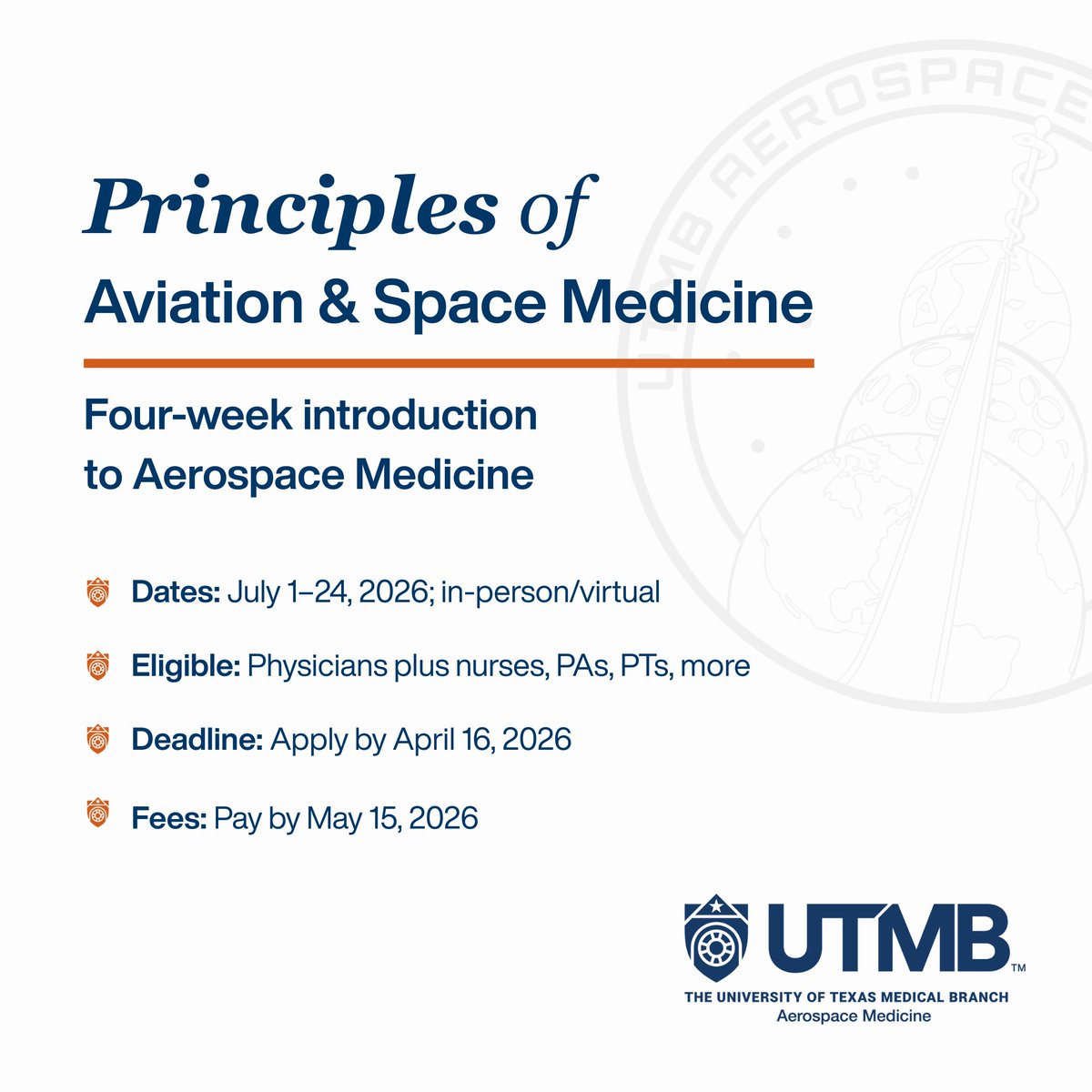UTMB Aerospace Medicine tweet media