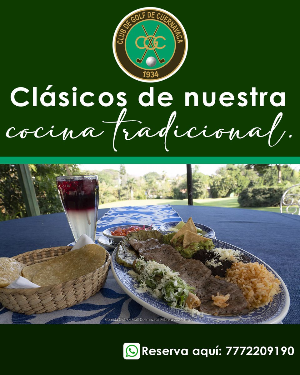 Buen golf, buena comida.

El Club de Golf de Cuernavaca tiene tu combo ideal para disfrutar el fin de semana.

¡Reserva al: 7772209190!
