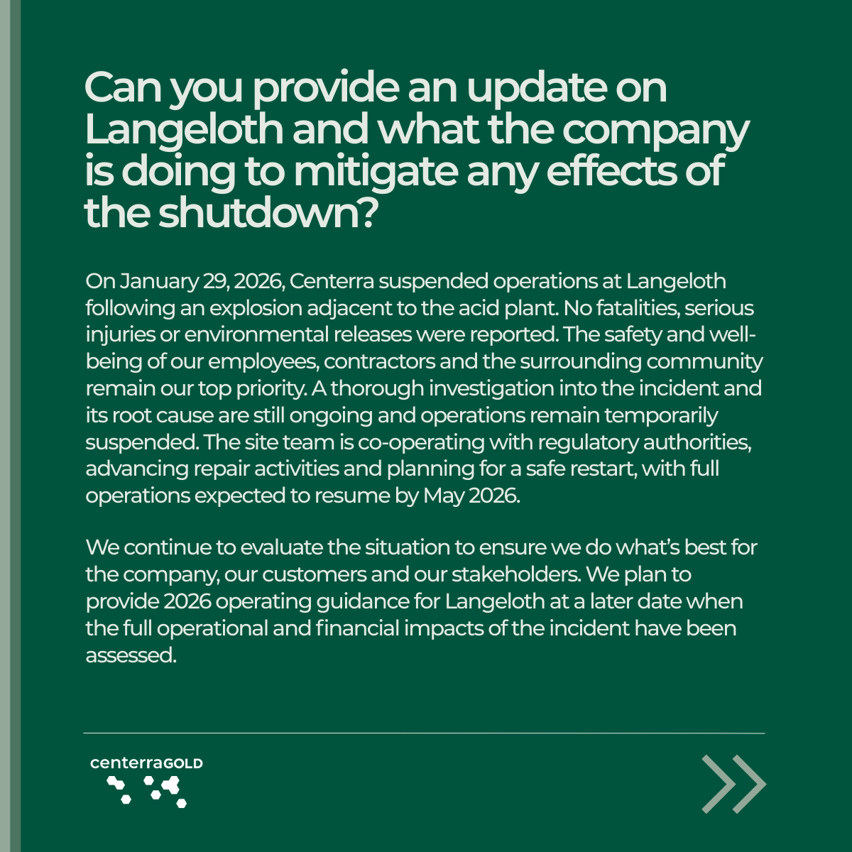 Centerra Gold Inc. tweet media