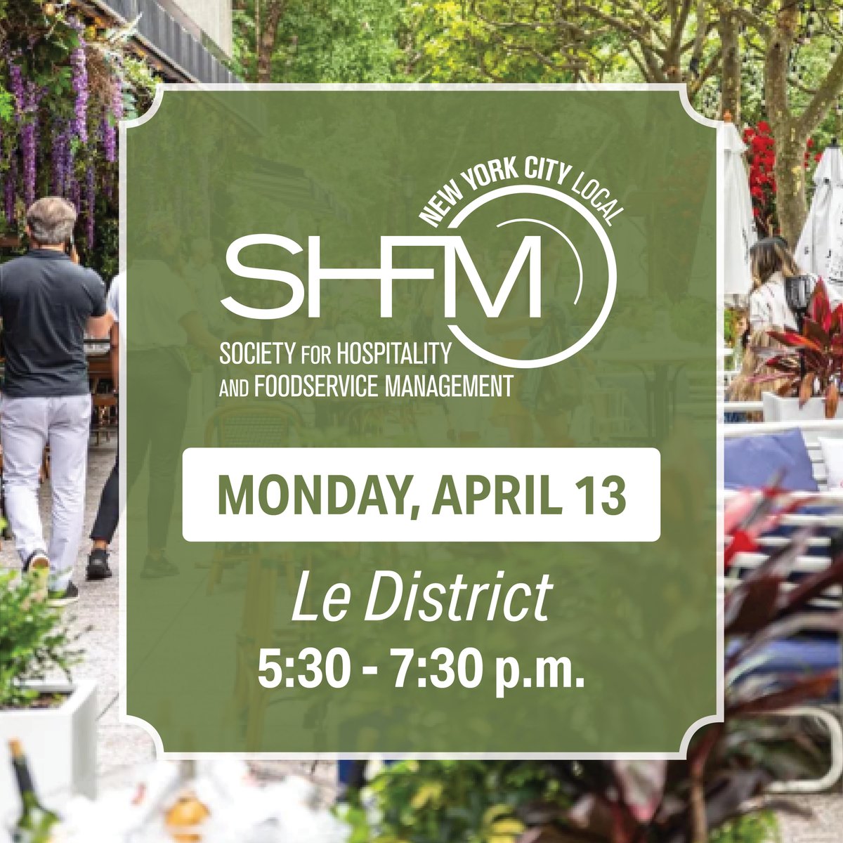 Today we're launching one POWERFUL week in the Big Apple this April. Join us for three events focused on the future of our industry, of our young professionals and the connections you can build with your peers.  We hope to see you there!

Learn more at: shfm-online.org