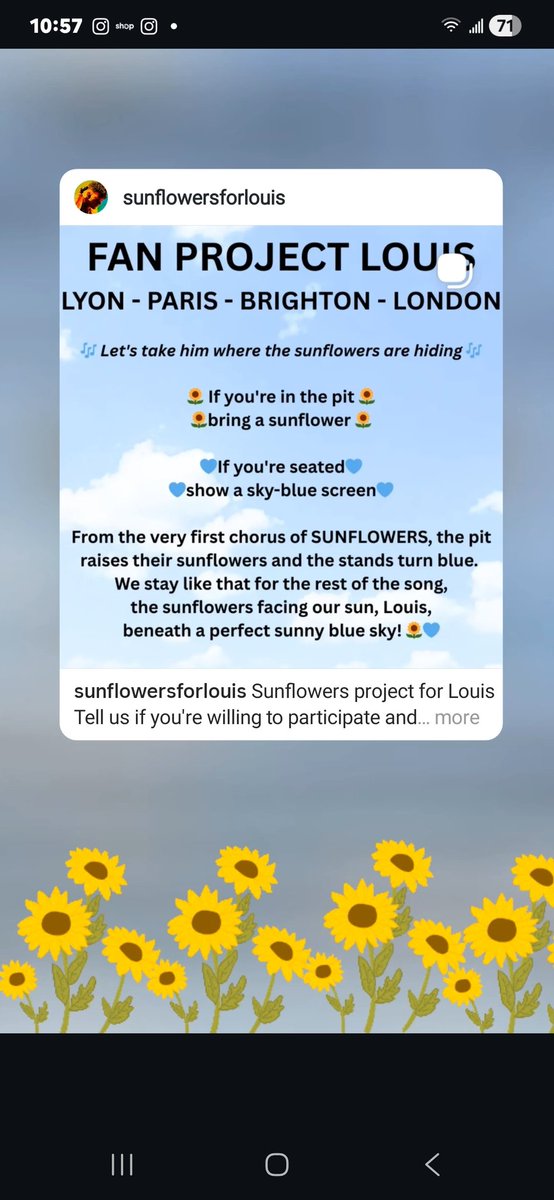 I love this idea! Share this if you are going to any of these shows. Even if you're not, spread the word 💙 🌫🌻🌫🌻🌫🌻🌫🌻🌫🌻🌫🌻