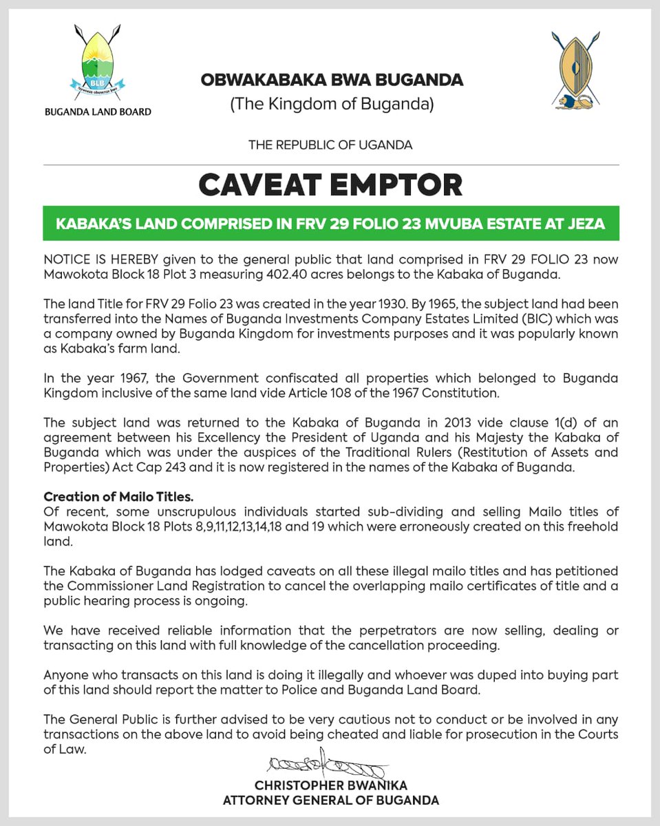 Buganda Land Board tweet media
