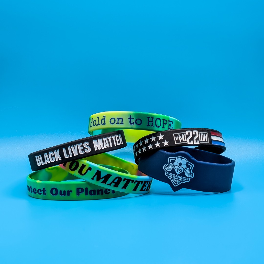 WristbandBros's tweet image. These aren't just wristbands...it's a way to spread awareness, send a message and build community. We're here to help #ExpressWhatMatters; whether it's for an event, a fundraiser or even days like today: World Day of Social Justice. 🌎☮️ #socialjustice #equality #inspire