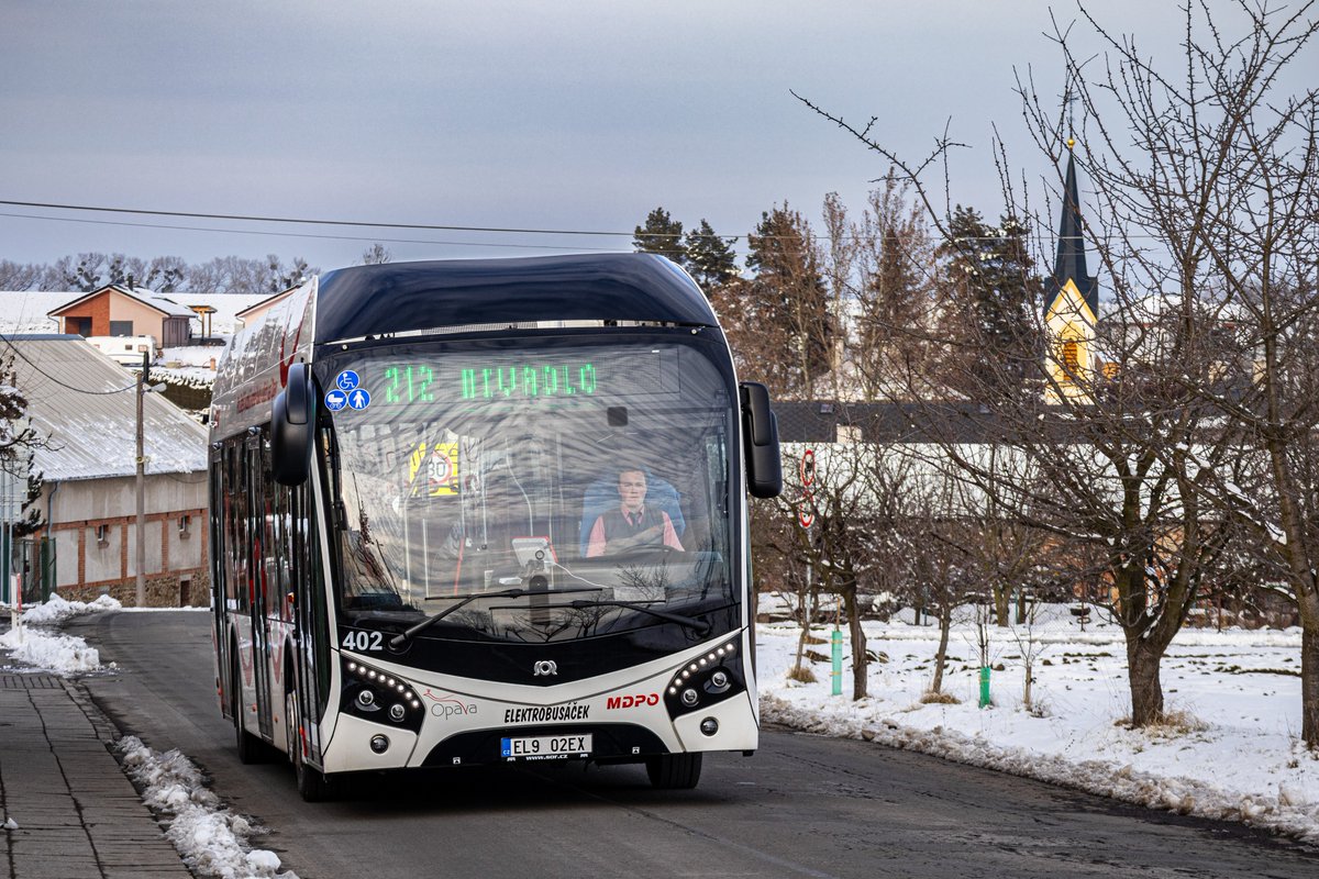 MiraOpavak's tweet photo. 🔋🚌 V pátek 20.2.2026, u dopravce Městský dopravní podnik Opava, byl do pravidelného provozu zařazen první elektrobus ev. č. 402 (SOR NS 12 electric).
📆 20. února 2026
#MDPO #mestskydopravnipodnikopava #Opava #SOR #SORNS #SORNS12 #sorns12electric #MHDOpava #ODIS https://t.co/CZGLgkVY5R