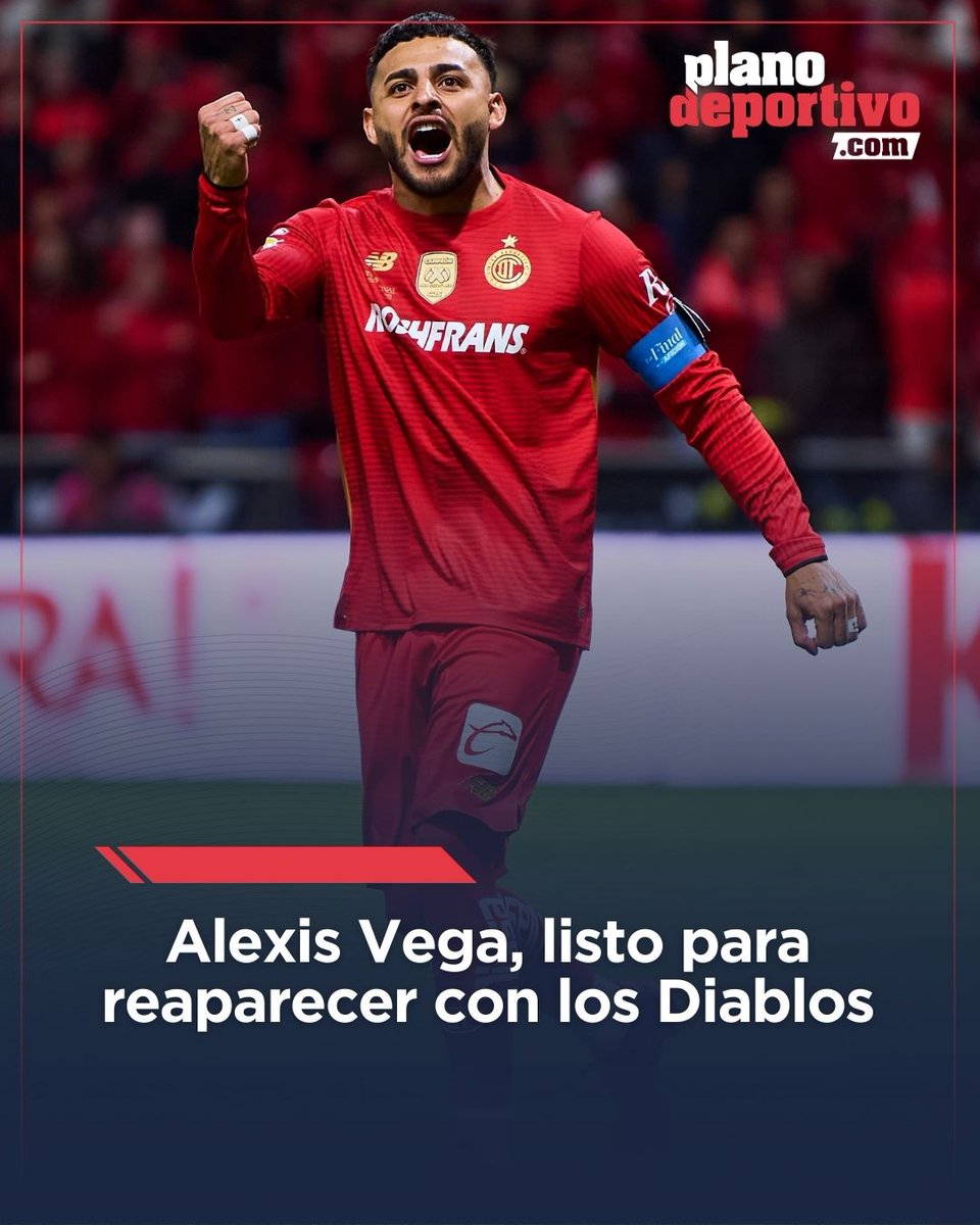 ¡EL INFIERNO RECUPERA A SU FIGURA! 👹🙌

Gran noticia para los dirigidos por Antonio Mohamed: Alexis Vega recibió el alta médica y está listo para sumar minutos 🏥➡️🏟️ tinyurl.com/und358tr

#Toluca #AlexisVega #LigaMX