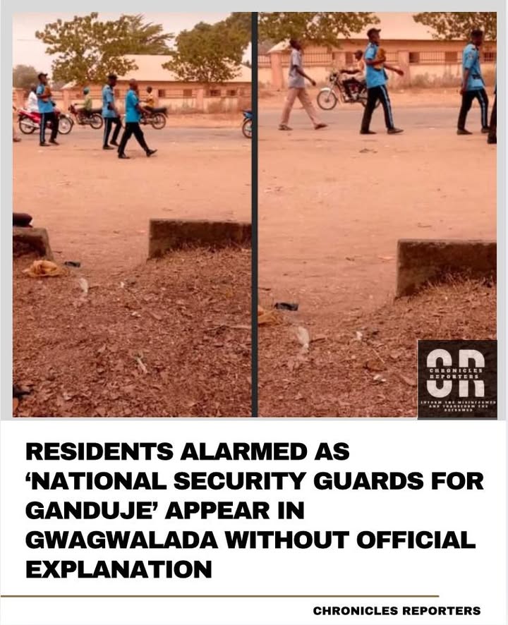 Residents Alarmed as ‘National Security Guards for Ganduje’ Appear in Gwagwalada Without Official Explanation

For full story check the link below 👇

chroniclereporters.com/2026/02/reside…