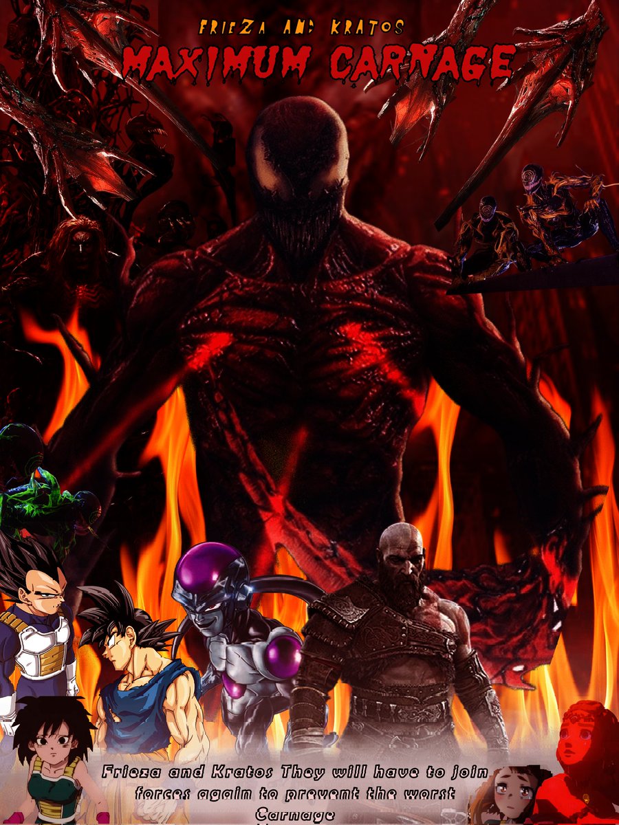 131Dbz's tweet image. Frieza and Kratos: Maximum Carnage
#carnage #crossover #DragonBall #GodOfWar #fanart #Marvel