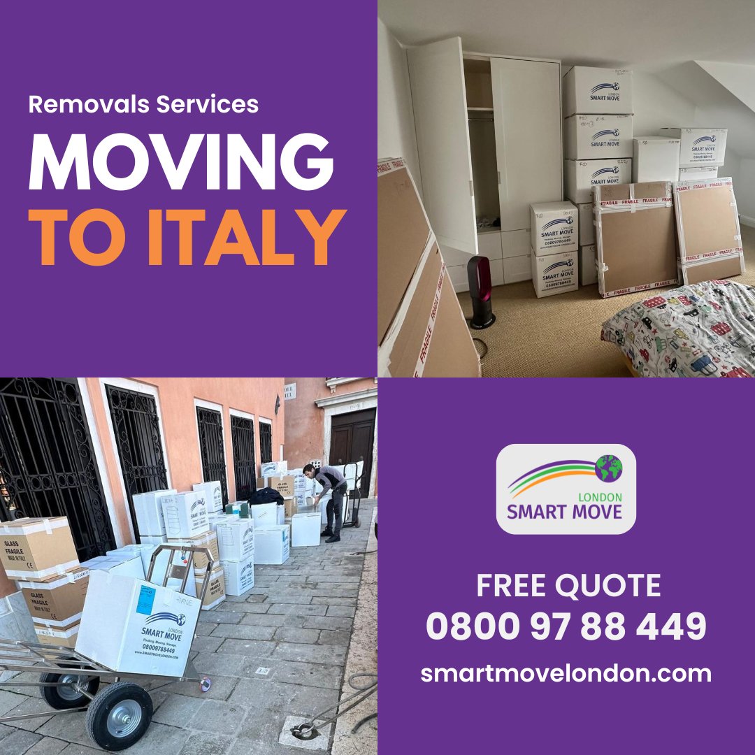 SmartMoveLondo3's tweet image. Moving to Italy? With expert packing, secure transport, and dependable European routes, we make every relocation smooth from start to finish. Get a Free Quote on 0800 97 88 449 or visit our website: smartmovelondon.com.
.
#SmoothMoves #EuropeanRelocation #UKToEurope